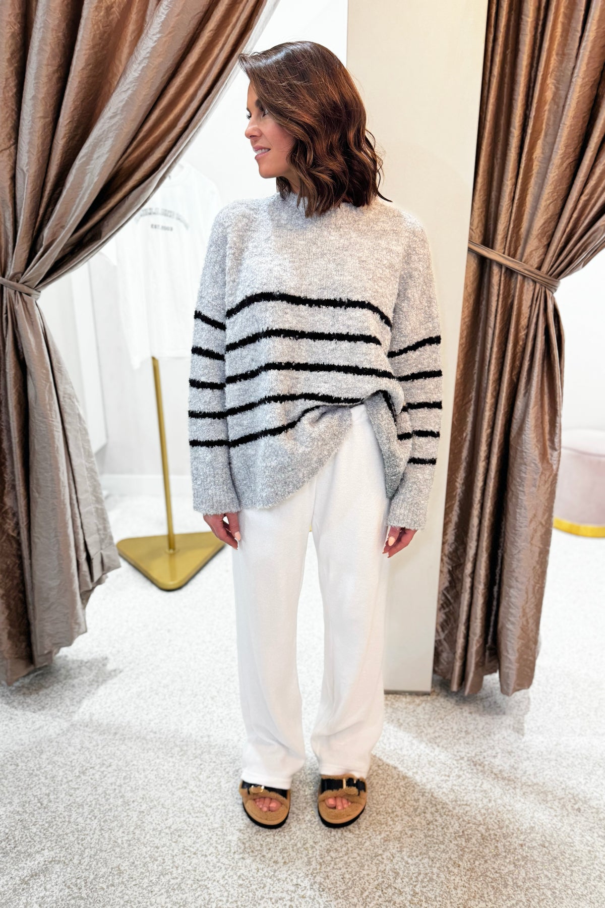 Chosen By Fifi & Annie The Billie Basic Knit Sweater | Grey Marle / Black BEST SELLER RESTOCKED