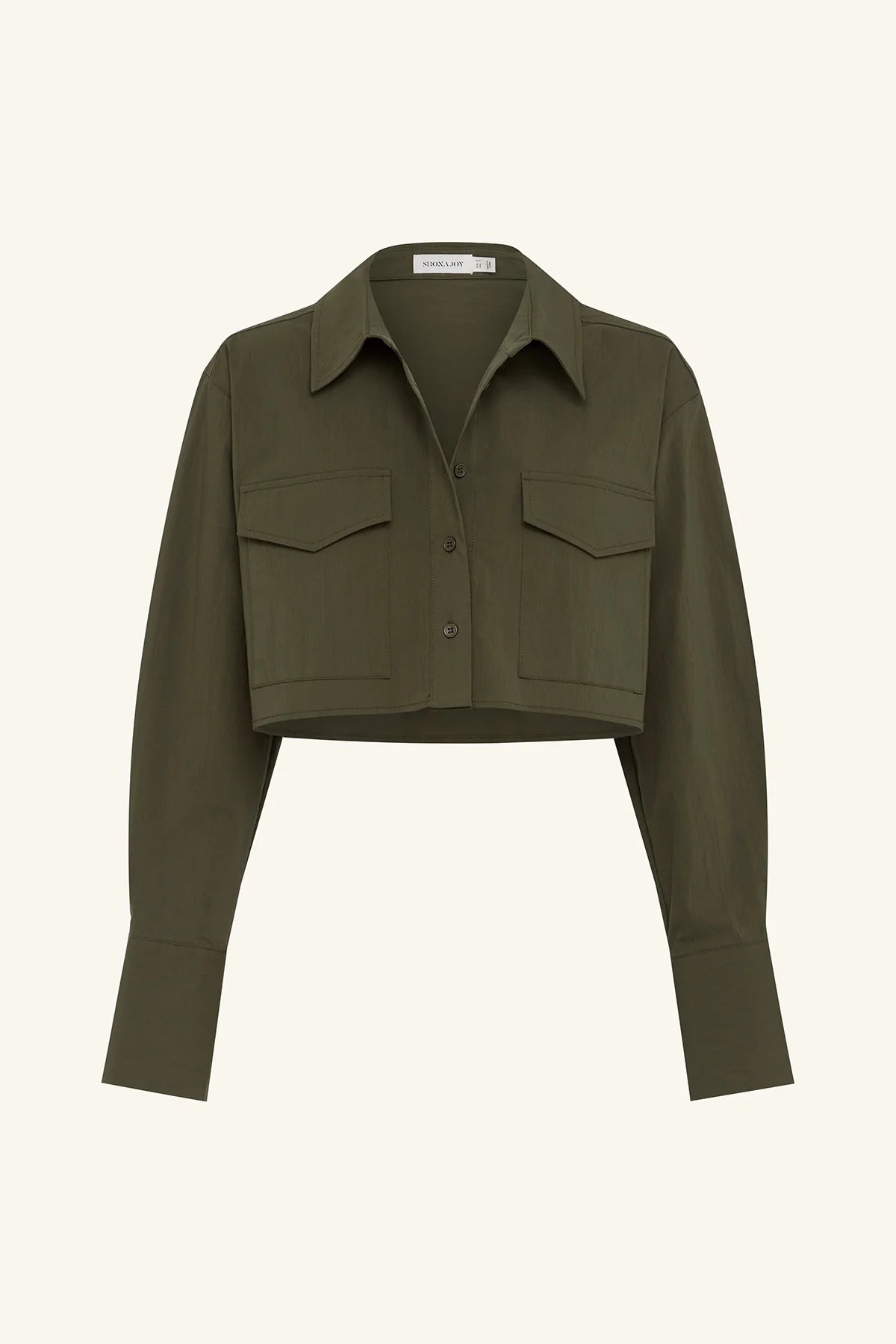 Shona Joy Campbell Patch Pocket Crop Shirt | Jungle