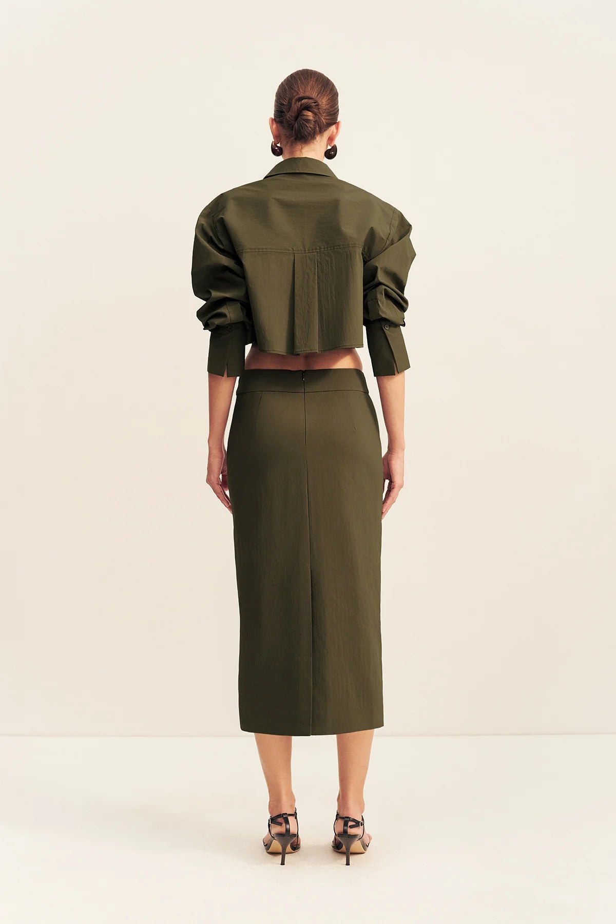 Shona Joy Campbell Patch Pocket Crop Shirt | Jungle