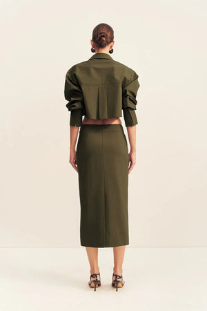 Shona Joy Campbell Patch Pocket Crop Shirt | Jungle