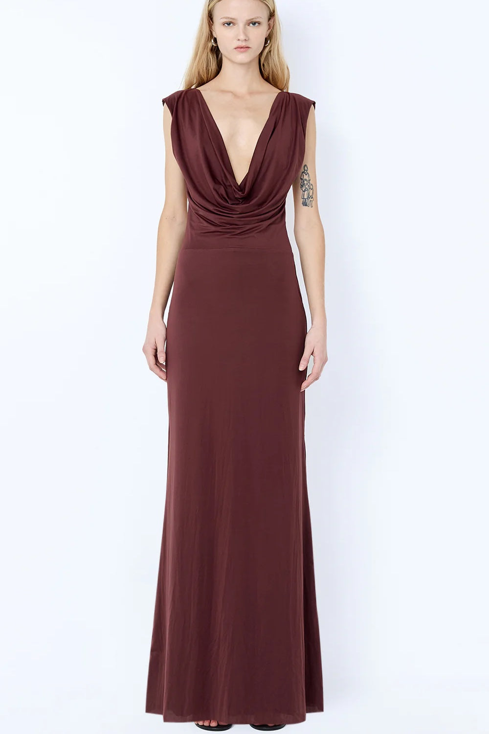 Bec + Bridge Brigitte Cowl Neck Maxi Dress | Blackberry