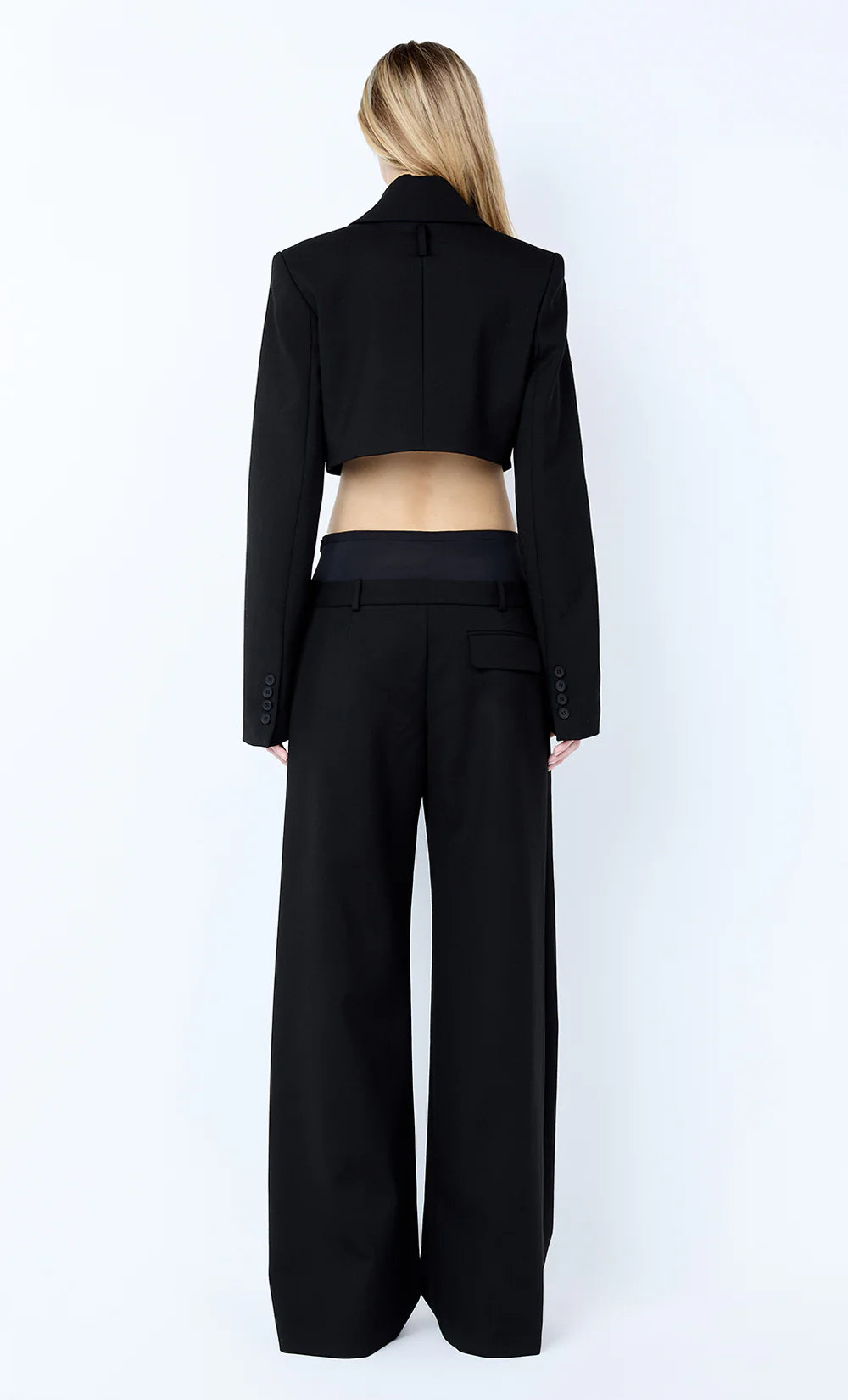 Bec + Bridge Mirren Cropped Blazer | Black