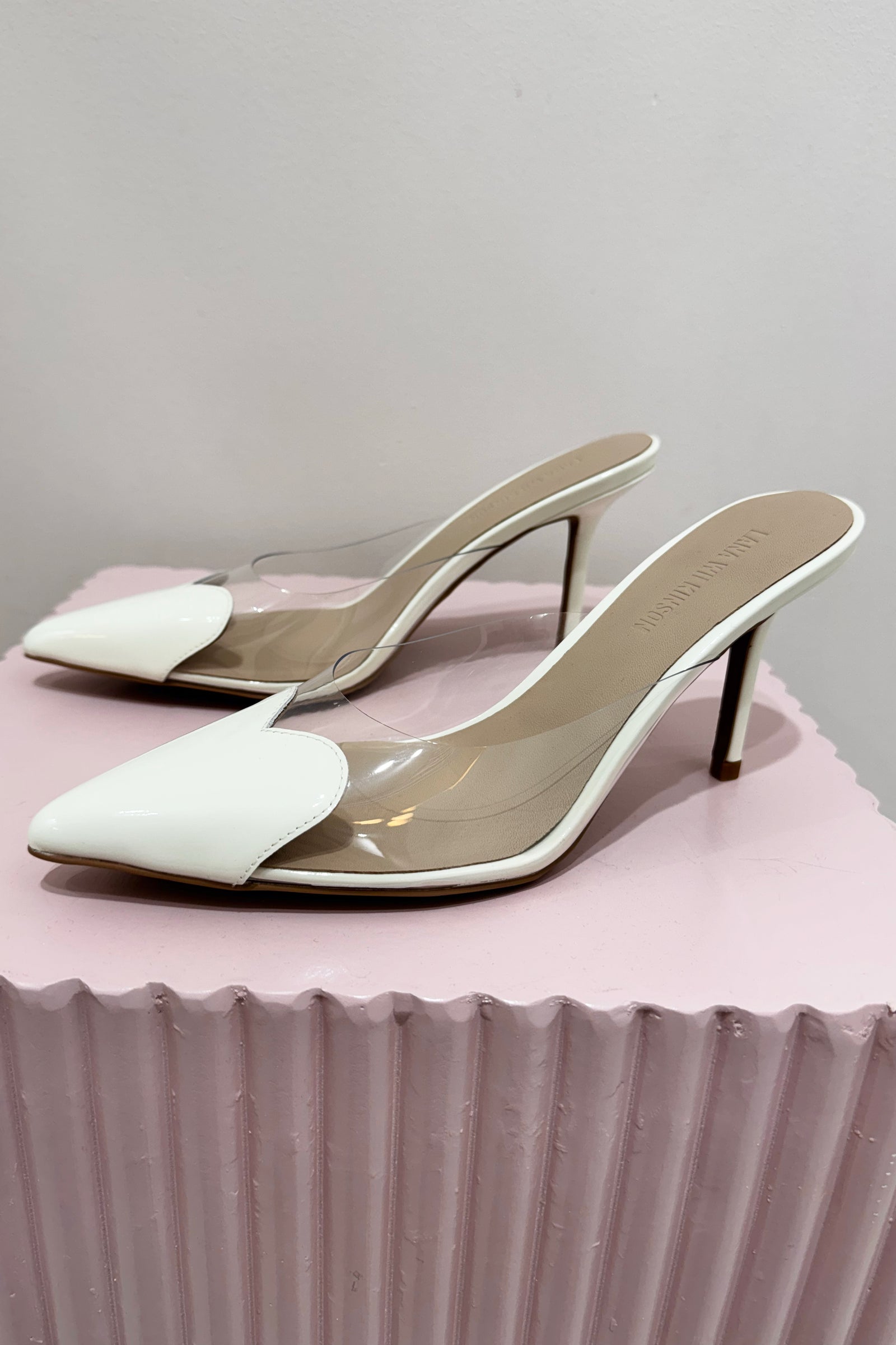 Lana Wilkinson Raquel Stiletto Heel | White Patent
