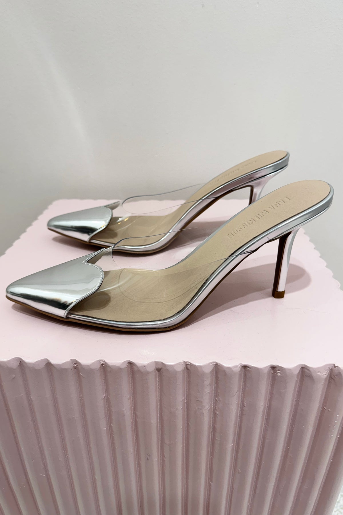 Lana Wilkinson Raquel Stiletto Heel | Silver Mirror
