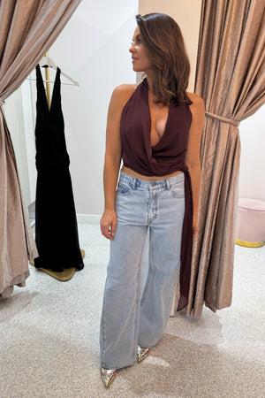 Bec + Bridge Amanda Halter Top | Raisin