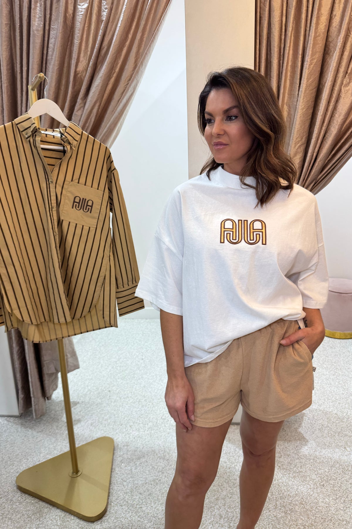 Araminta James AJJA Oversized Tee | Snow White