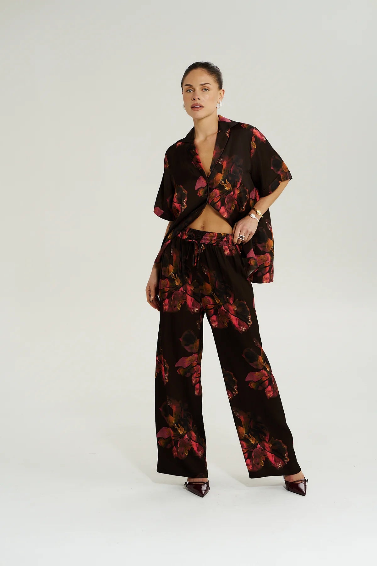 Summi Summi Wide Leg Pant | Chocolate Petals