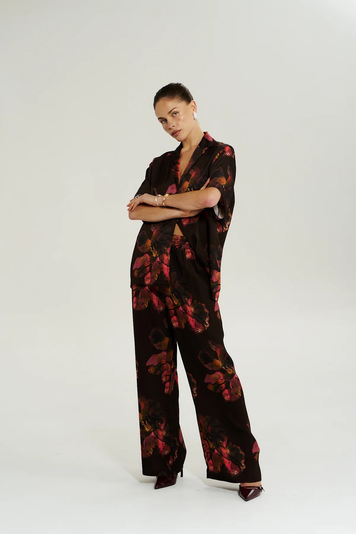 Summi Summi Wide Leg Pant | Chocolate Petals