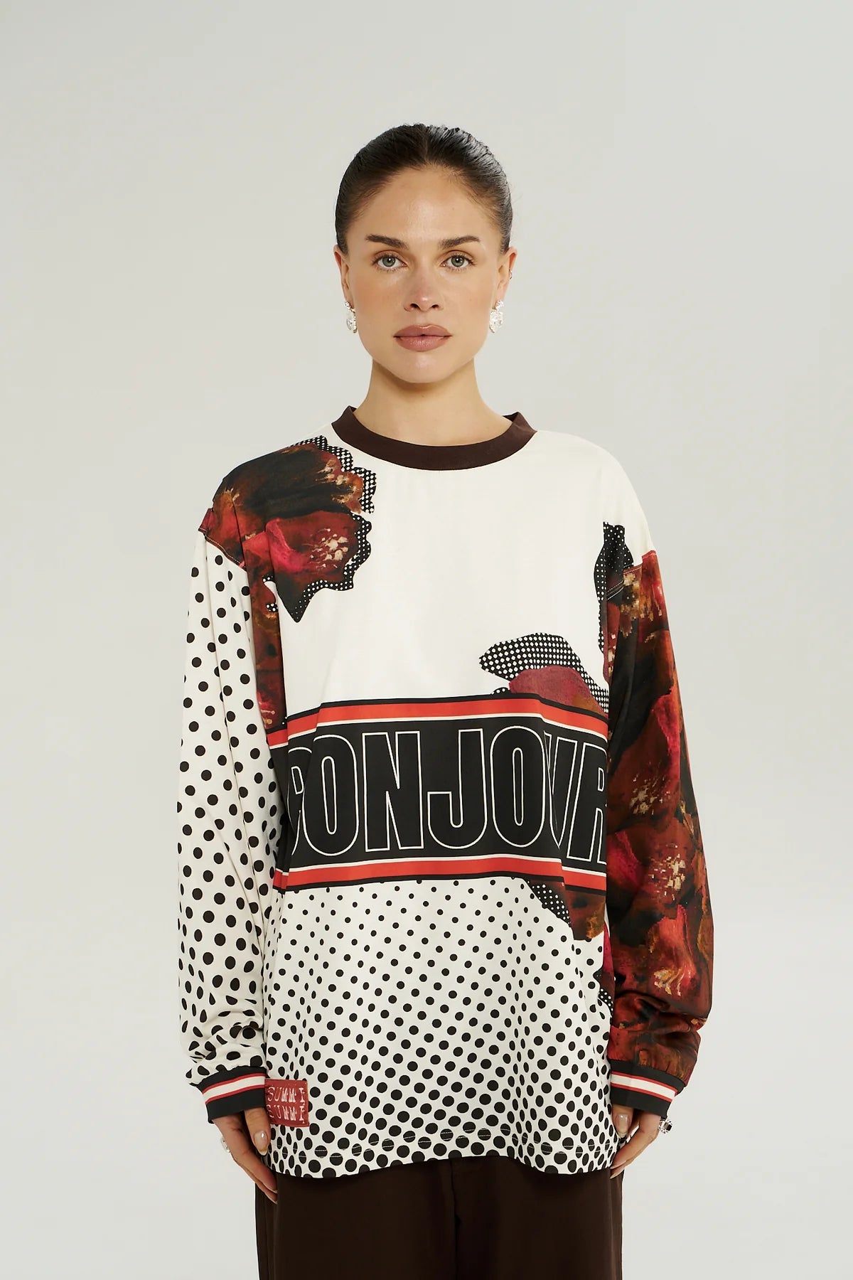 Summi Summi Long Sleeve Racer Tee | Chocolate Choux