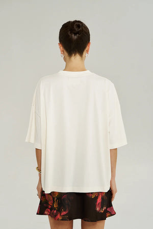 Summi Summi Oui Oui Tee | Vintage White