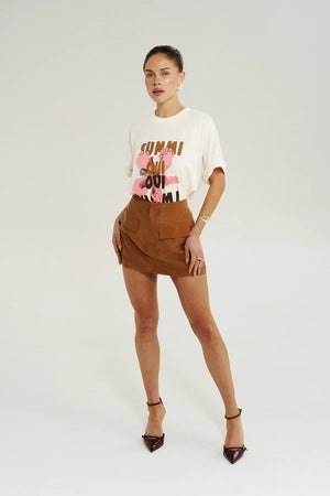 Summi Summi Oui Oui Tee | Vintage White