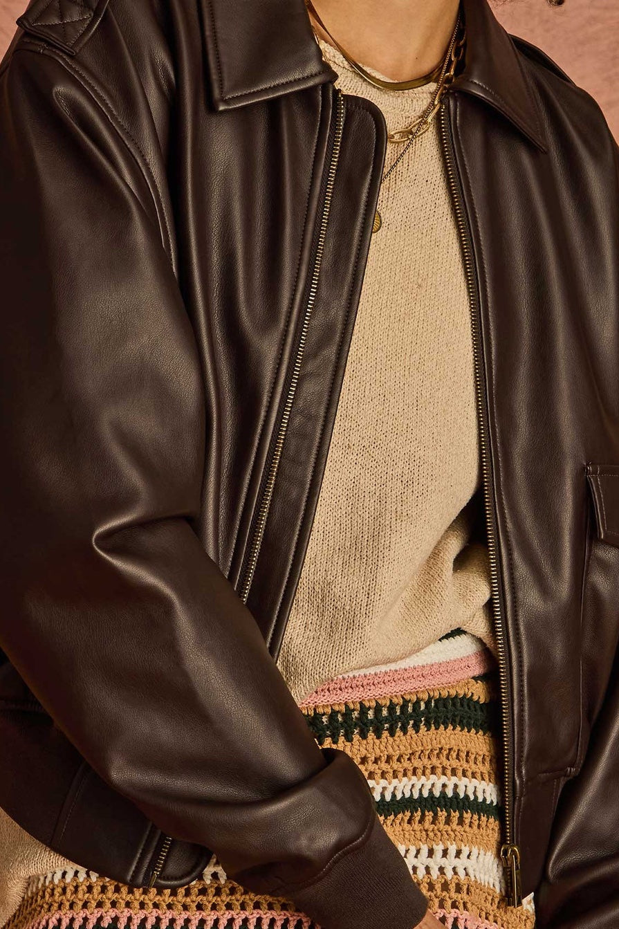 The Upside Zariah Bomber Jacket | Ebony