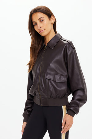 The Upside Zariah Bomber Jacket | Ebony