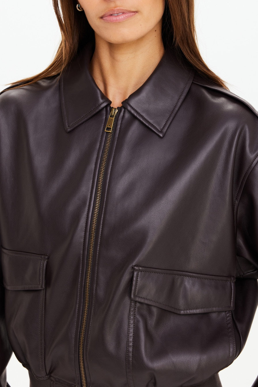The Upside Zariah Bomber Jacket | Ebony