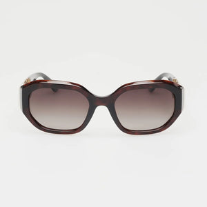 Locello Teagan Sunglasses | Tortoiseshell / Gold Brown