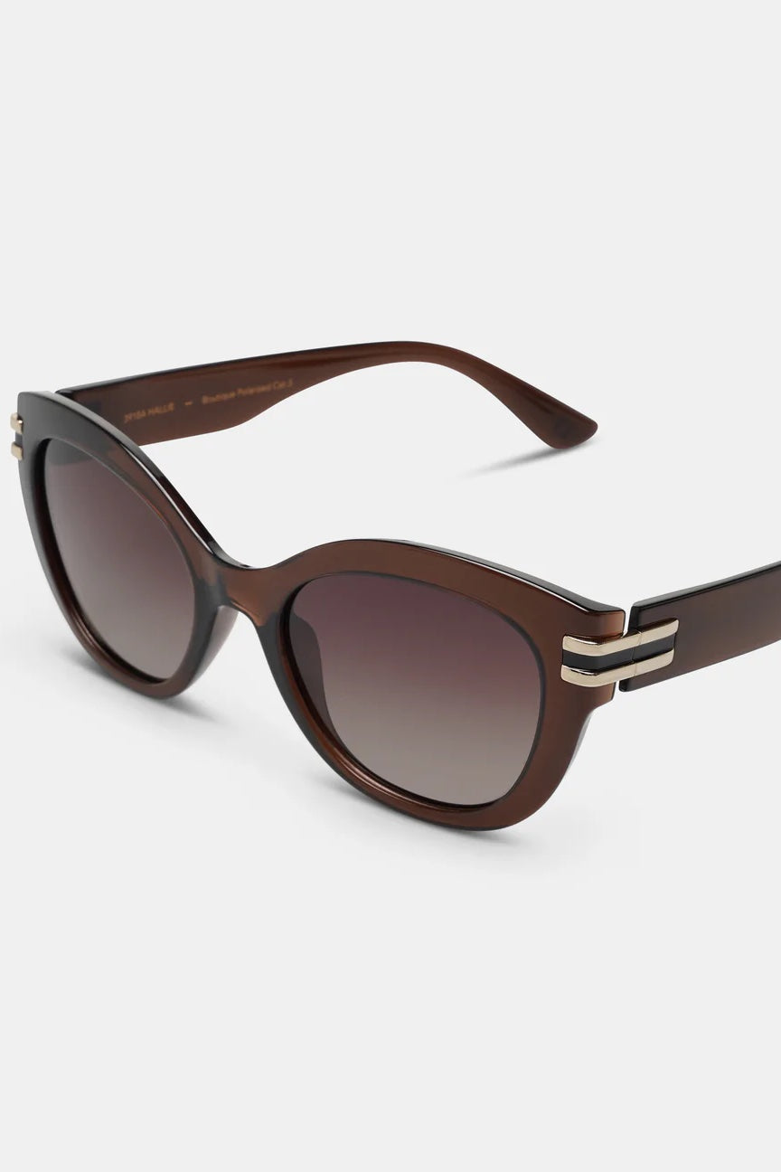 Locello Hallie Sunglasses | Nutshell / Brown