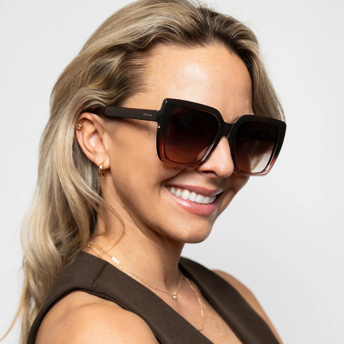 Locello Mackenzie Sunglasses | Ombre / Plum