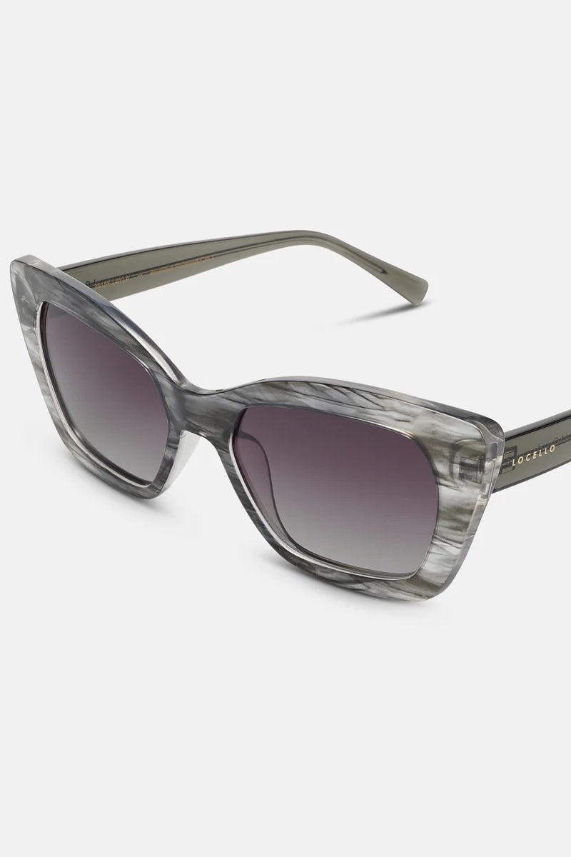 Locello Layla Sunglasses | Grey Mosaic / Smoke