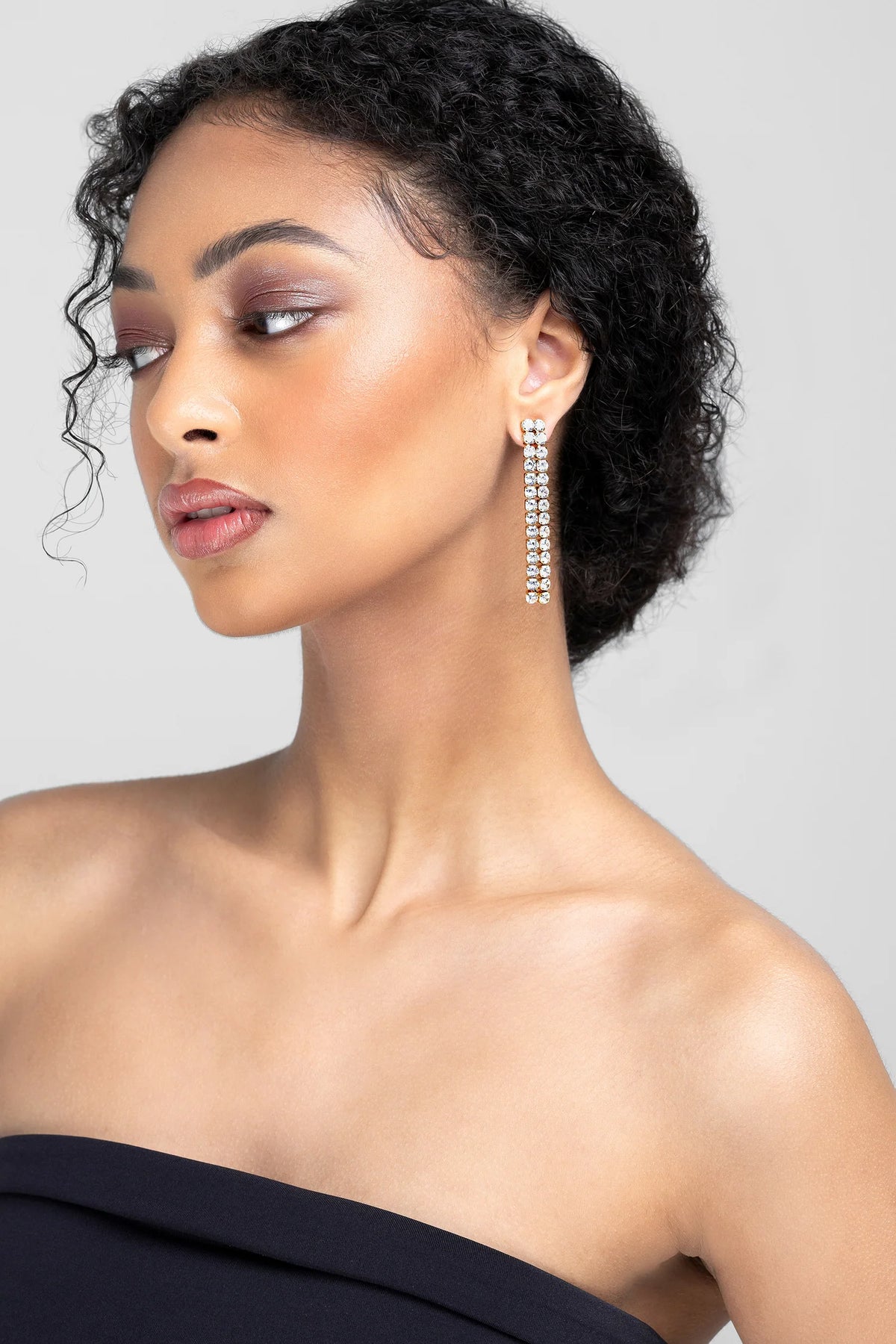 Liberte Judy Earring | Gold Clear