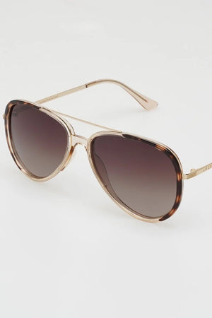 Locello Lexie Sunglasses | Tea Tortoiseshell / Gold Brown