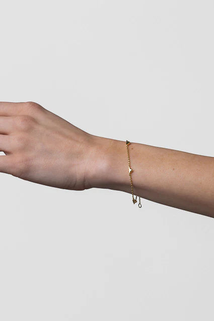 Liberte Mariel Heart Bracelet | Soft Gold