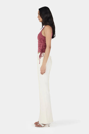 Ownley Rhonda Asymetric Top | Deep Rose