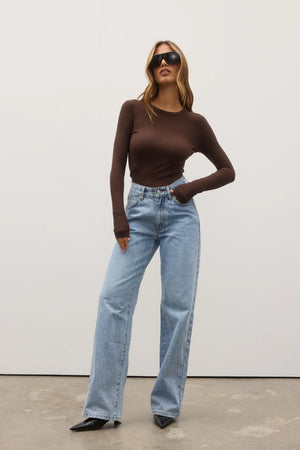 Bayse Brand Nyla Top | Espresso