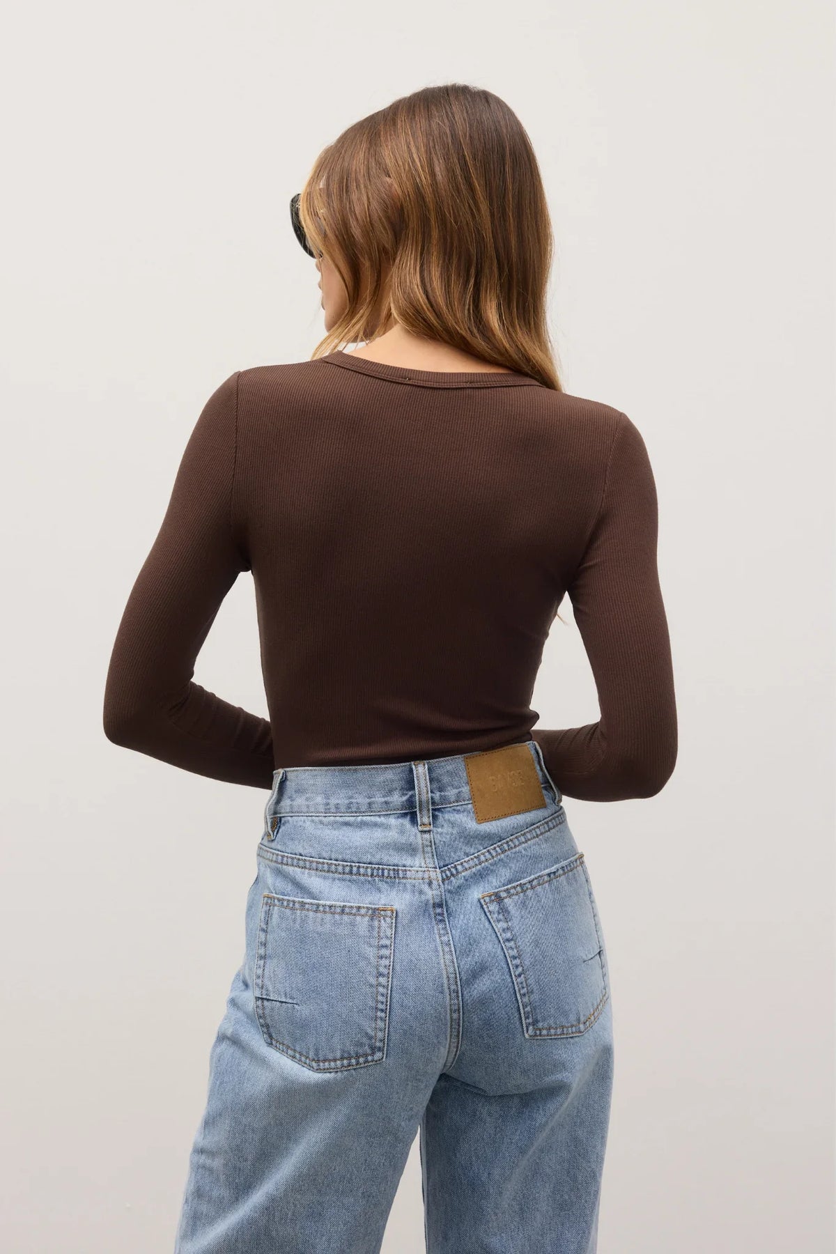 Bayse Brand Nyla Top | Espresso