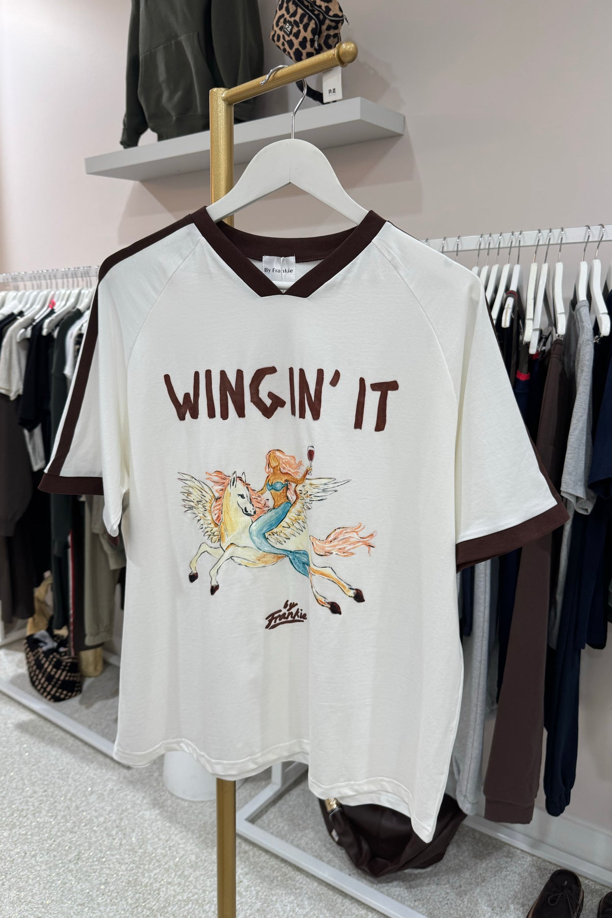 Chosen By Fifi & Annie The Let's Wing It Tee | White