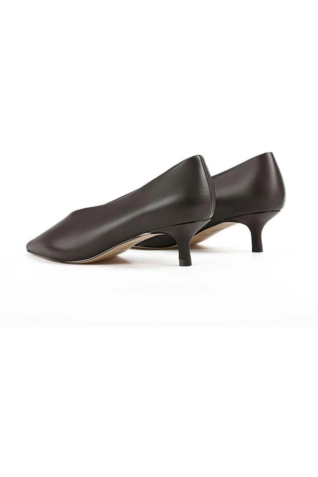 Siren Flynn Point Toe Pumps | Chocolate Brown Leather