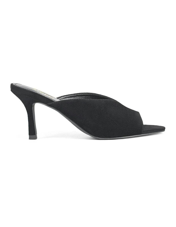 Siren Mabel Point Toe Mule | Black Suede