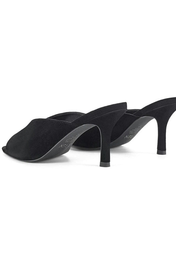 Siren Mabel Point Toe Mule | Black Suede