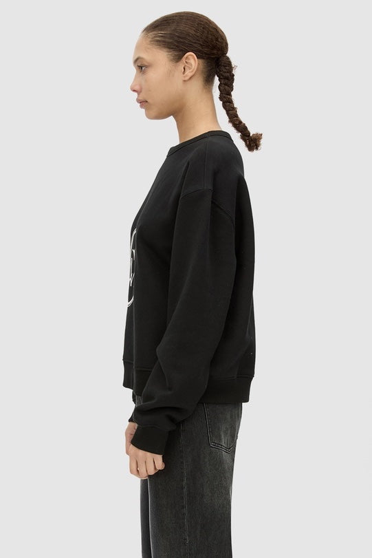 C&M Camilla & Marc Bonnie Large Graphic Sweater | Black / Soft White