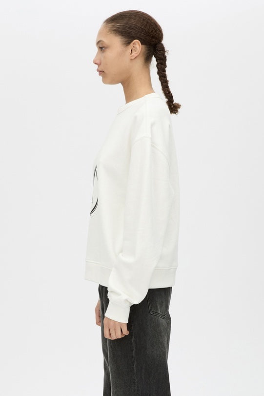 C&M Camilla & Marc Bonnie Large Graphic Sweater | Soft White / Black