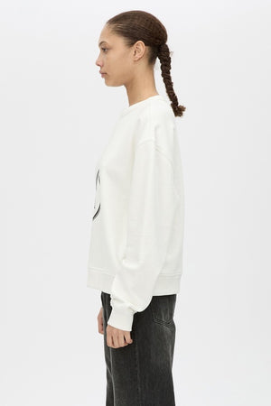 C&M Camilla & Marc Bonnie Large Graphic Sweater | Soft White / Black