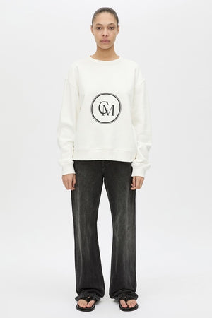 C&M Camilla & Marc Bonnie Large Graphic Sweater | Soft White / Black
