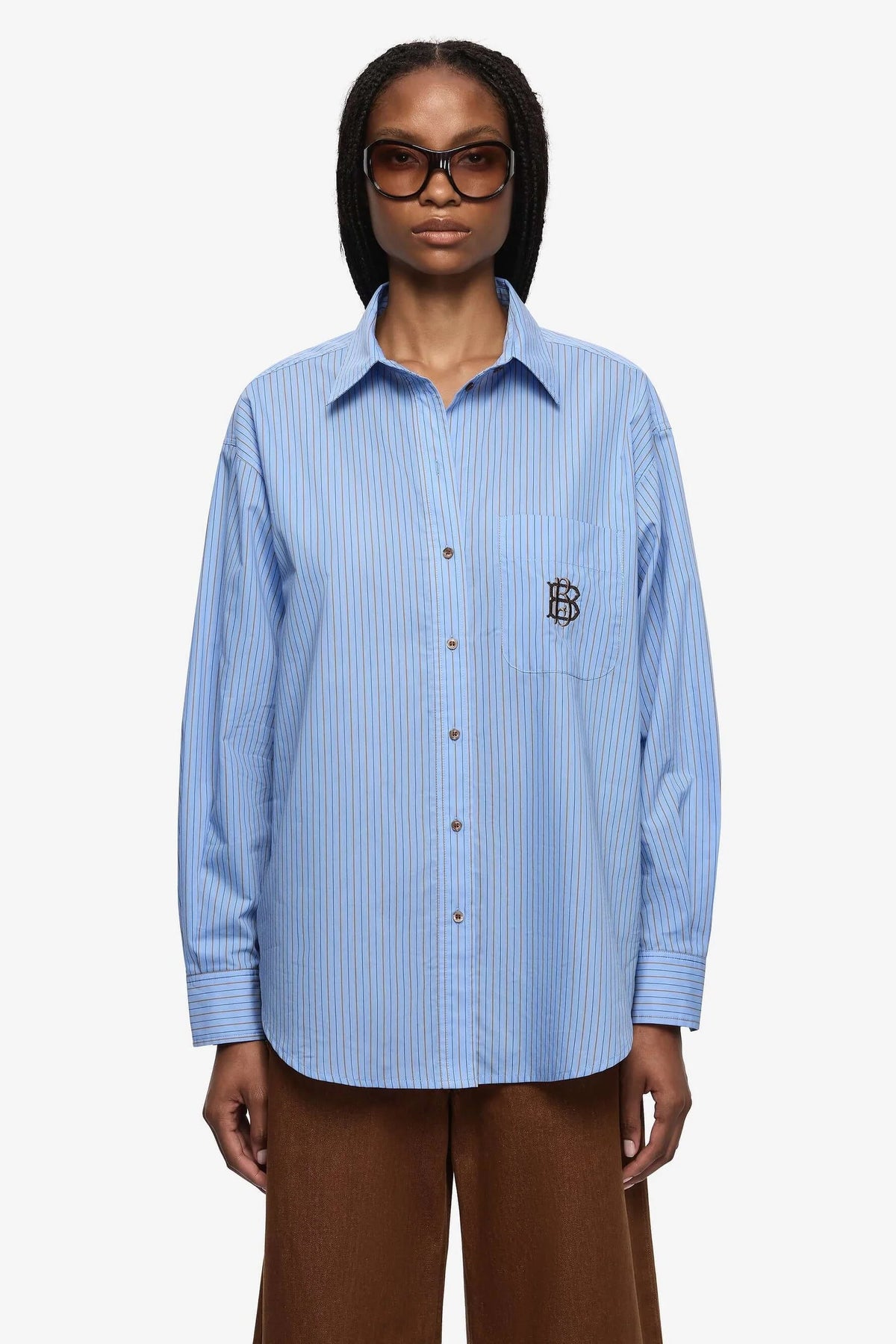 Bec + Bridge Linus Shirt | Chambay Blue Stripe