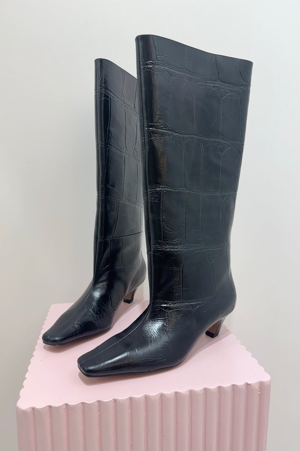 Alias Mae Crawford Boot | Black Croc