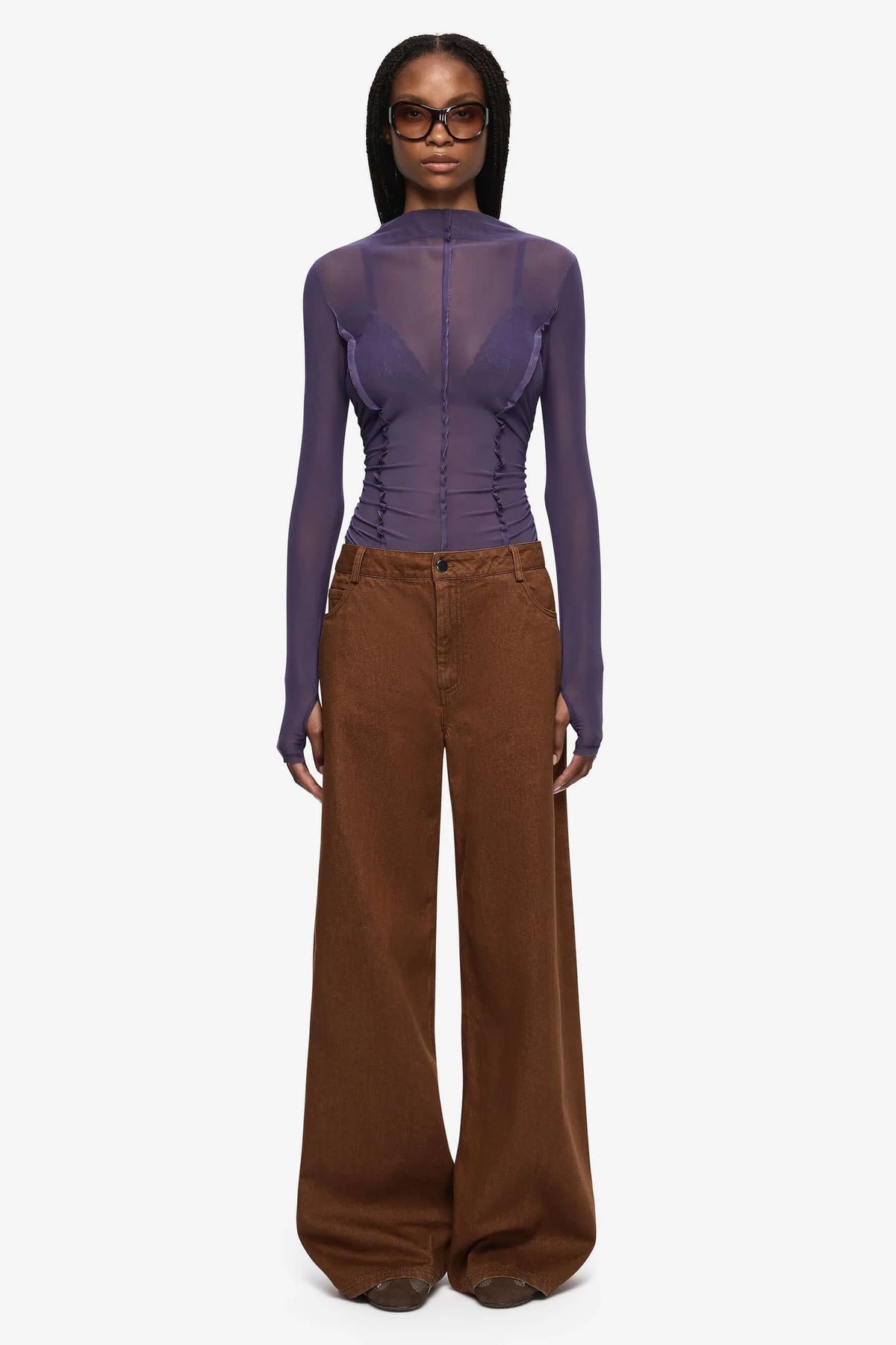Bec + Bridge Anista Denim Pant | Cognac