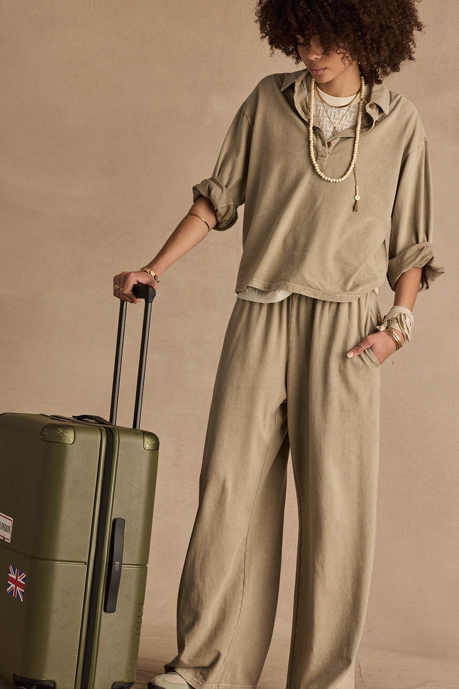 The Upside Soho Tokio Wide Leg Pant | Khaki