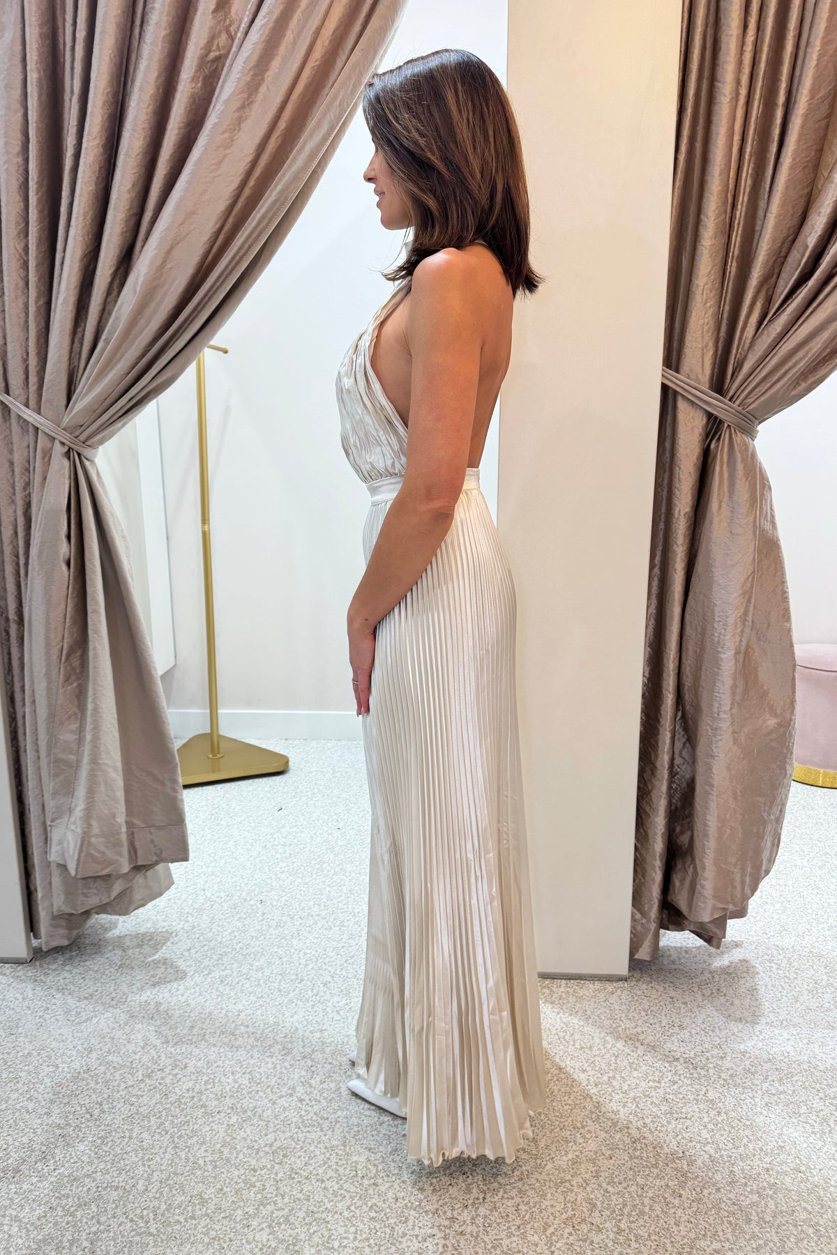 L'idee Eden Dress | Champagne - Fifi & Annie L'idee Eden Dress | Champagne - Fifi & Annie
