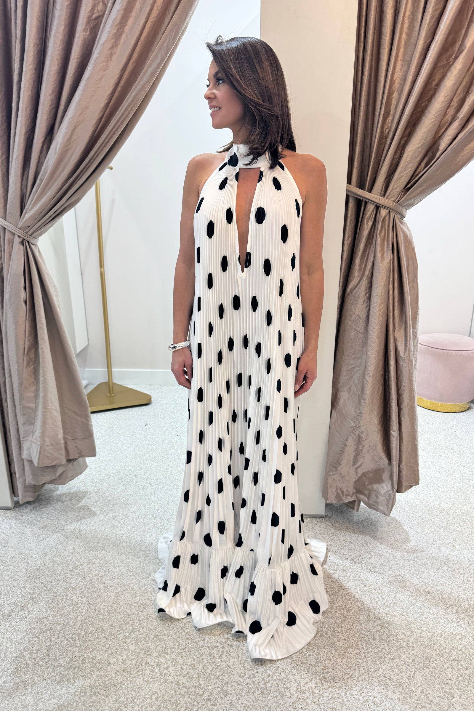 L'idee Liberte Gown | Polka Blanc