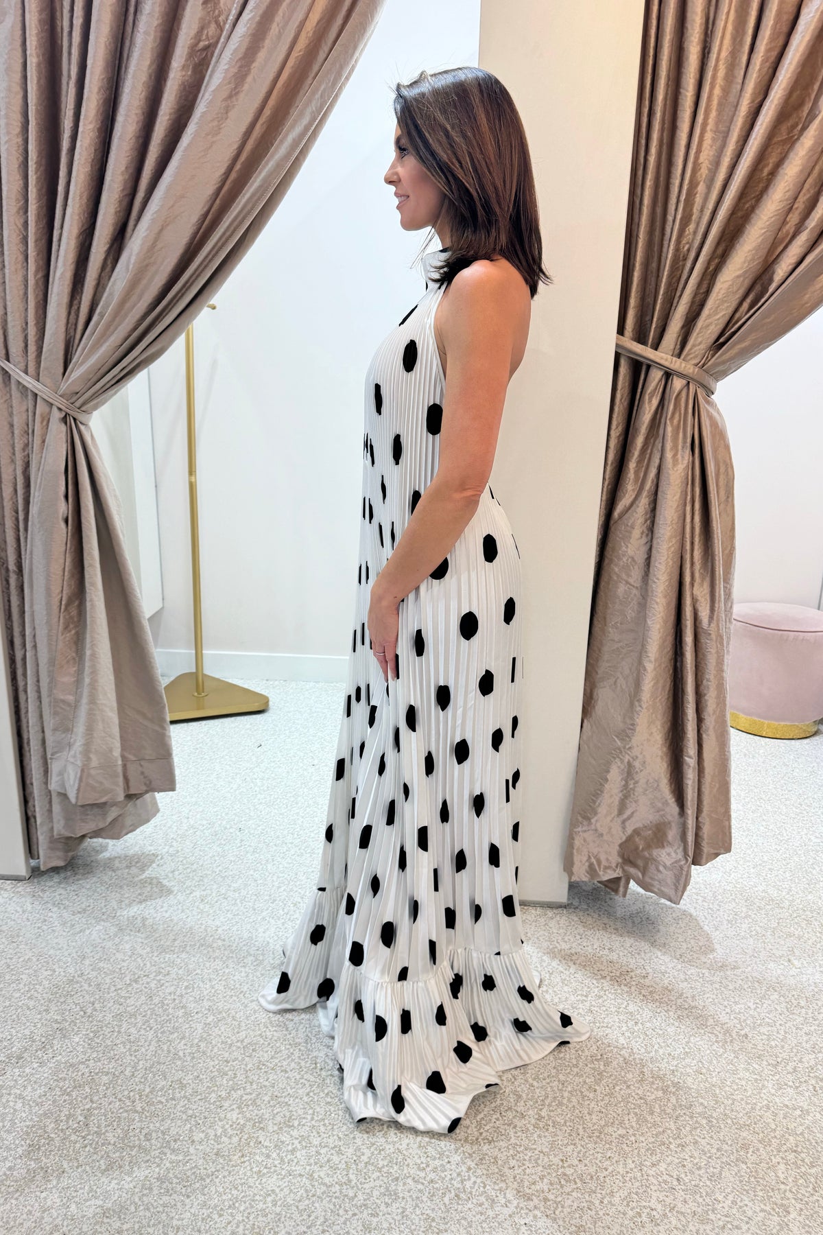 L'idee Liberte Gown | Polka Blanc