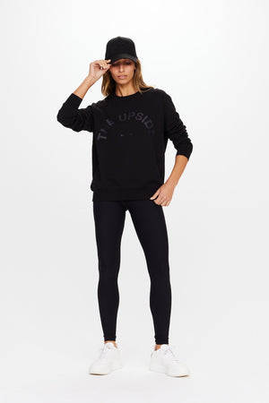 The Upside Newport Crew Neck Sweater | Black
