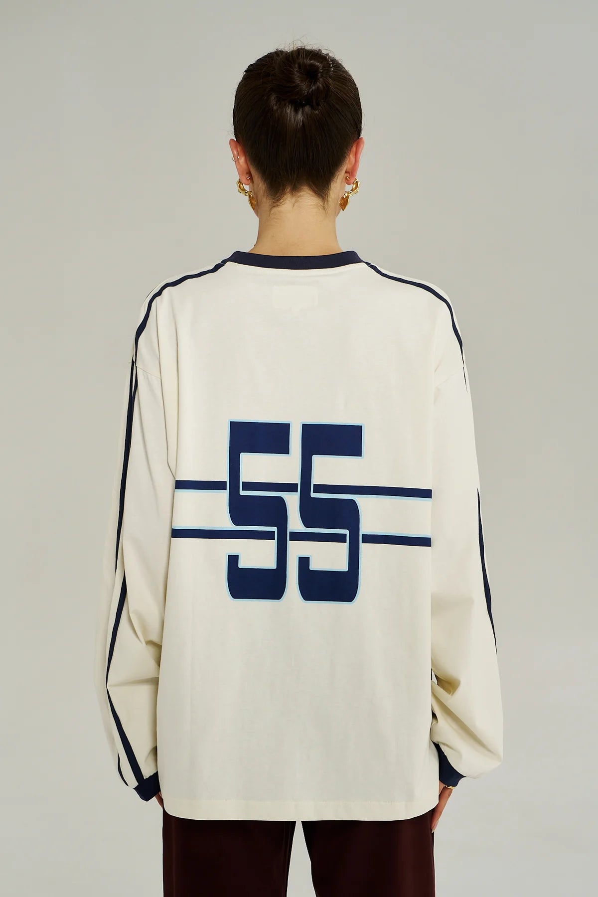 Summi Summi Bleu 55 Long Sleeve Tee | Vintage White