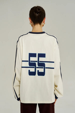 Summi Summi Bleu 55 Long Sleeve Tee | Vintage White