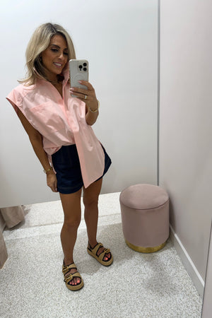 C&M Camilla & Marc Milo Sleeveless Shirt | Pink Salt