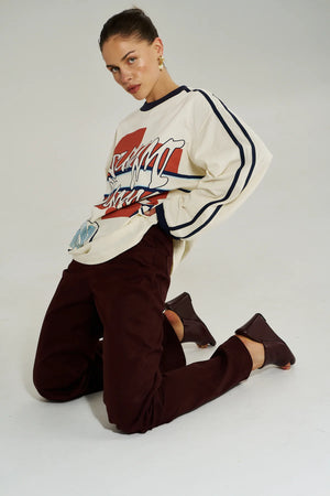 Summi Summi Bleu 55 Long Sleeve Tee | Vintage White