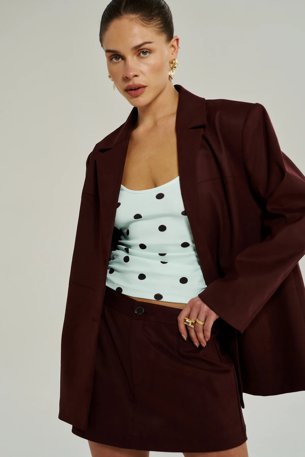 Summi Summi Vegan Suede Jacket | Syrah