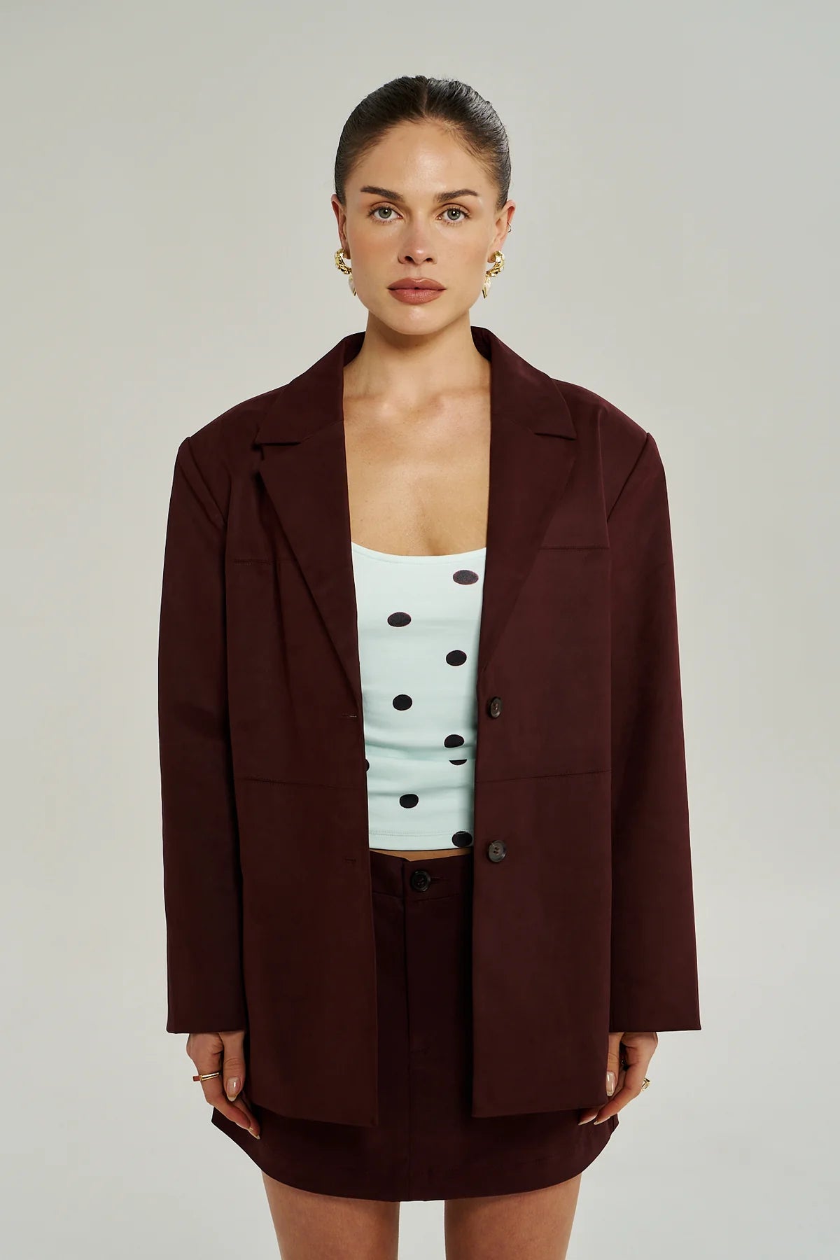 Summi Summi Vegan Suede Jacket | Syrah